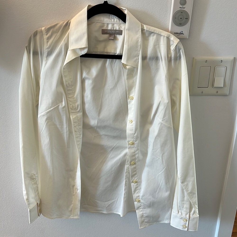 Banana Republic white blouse, size 4